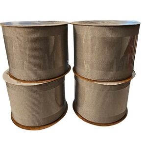 Offray Grosgrain Ribbon 2.25" x 9ft Gray Craft Sewing 4 Spools Bulk